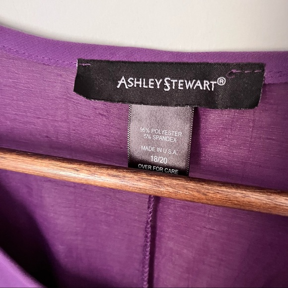 Ashley Stewart Hi Low Duster Top Size 18/20 - Picture 3 of 4